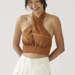 Love Bonito Andee Padded Halter Neck Top Size MD